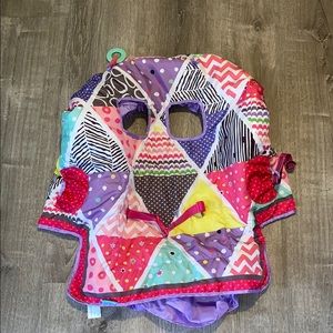 Infantino Cart/Highchair Cover Pink & Purple Geometric pattern